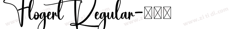 Flogert Regular字体转换